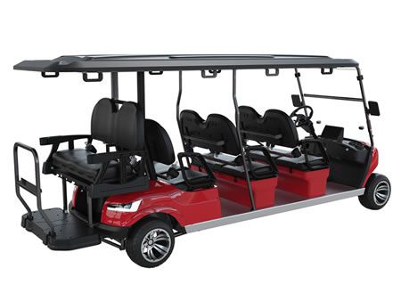 Carro de golf eléctrico para 6+2 pasajeros