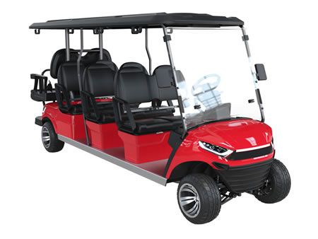 Carro de golf eléctrico para 6+2 pasajeros