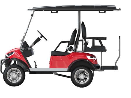 Carro de golf elevado, 2+2 asientos 