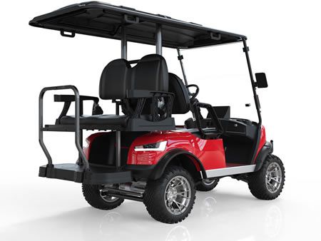 Carro de golf elevado, 2+2 asientos 