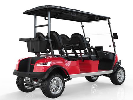 Carro de golf elevado, 4 asientos 