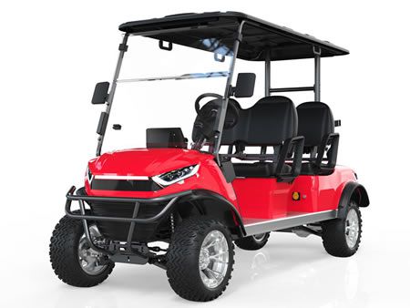 Carro de golf elevado, 4 asientos 