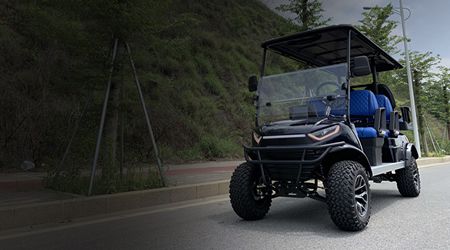 Carro de golf elevado